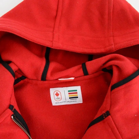 Stylish Red Toggle Pea Coat - Picture 13 of 16